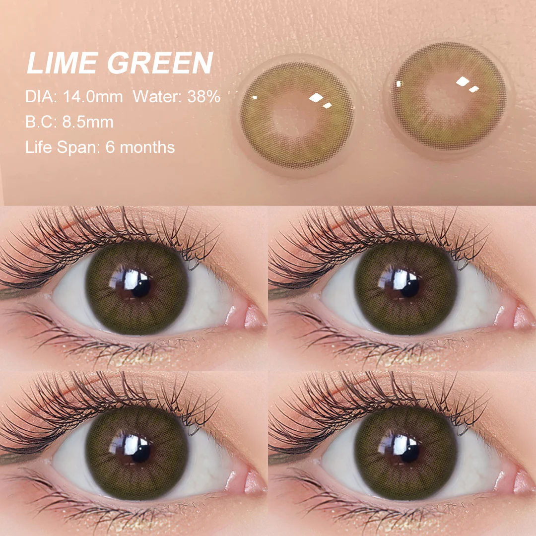 Desire Lime Green Colored Contact Lenses | EyeKK - EyeKK