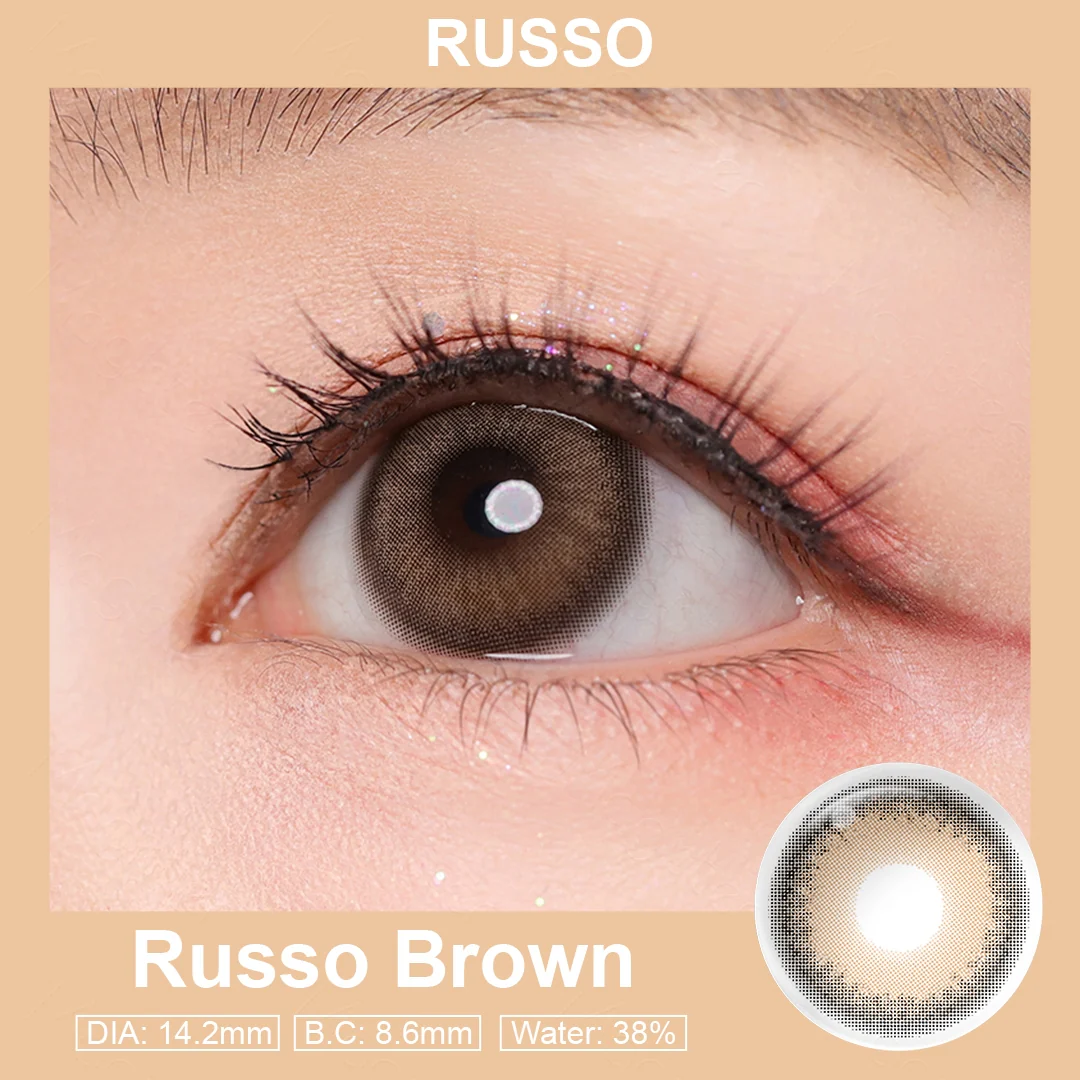 Russo Brown Colored Contact Lenses | EyeKK - EyeKK
