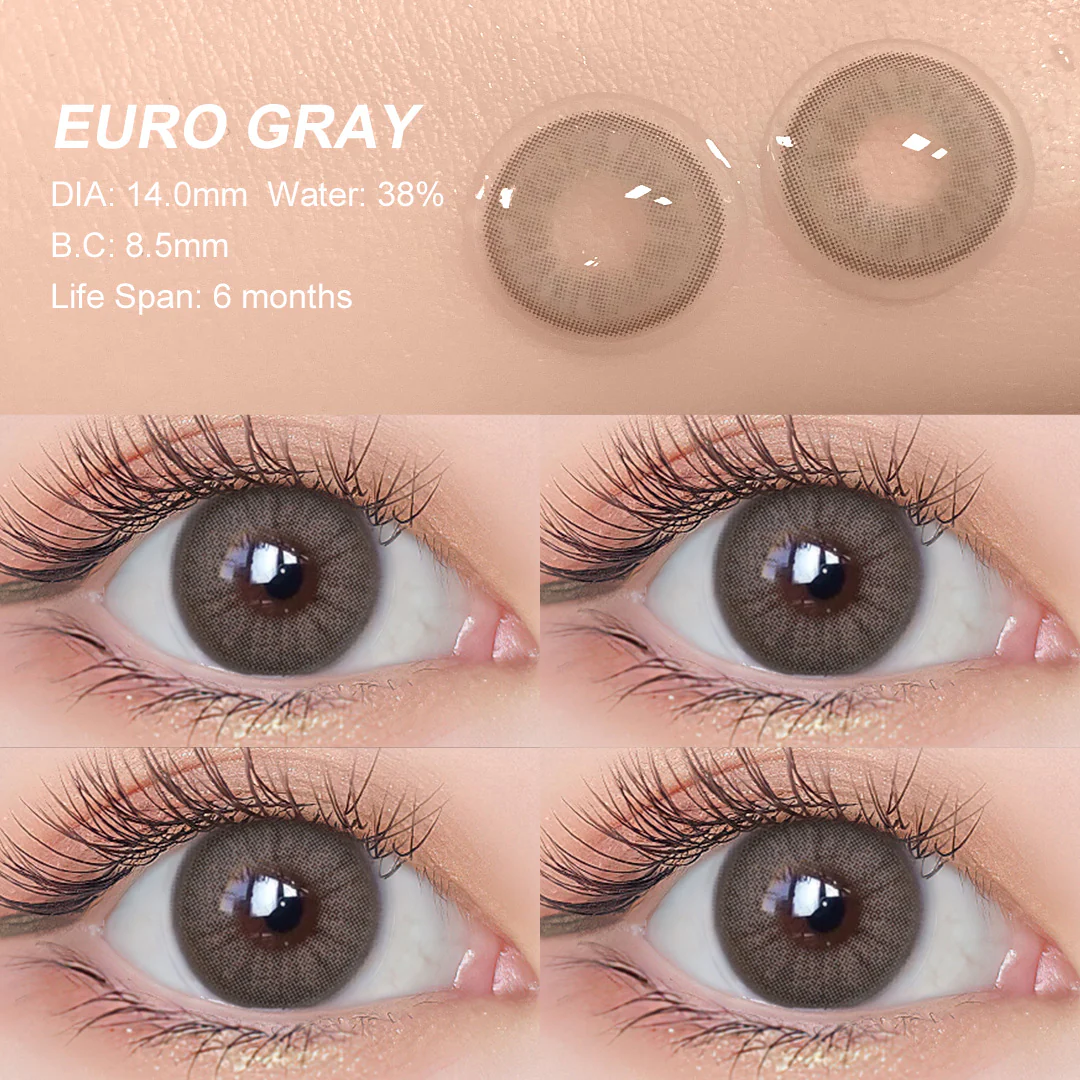Desire Euro Gray Colored Contact Lenses | EyeKK - EyeKK