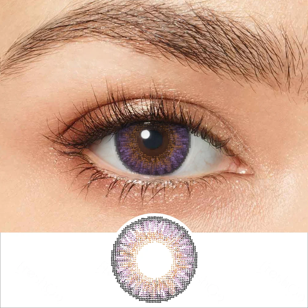 3 Tone Amethyst Colored Contact Lenses | EyeKK - EyeKK