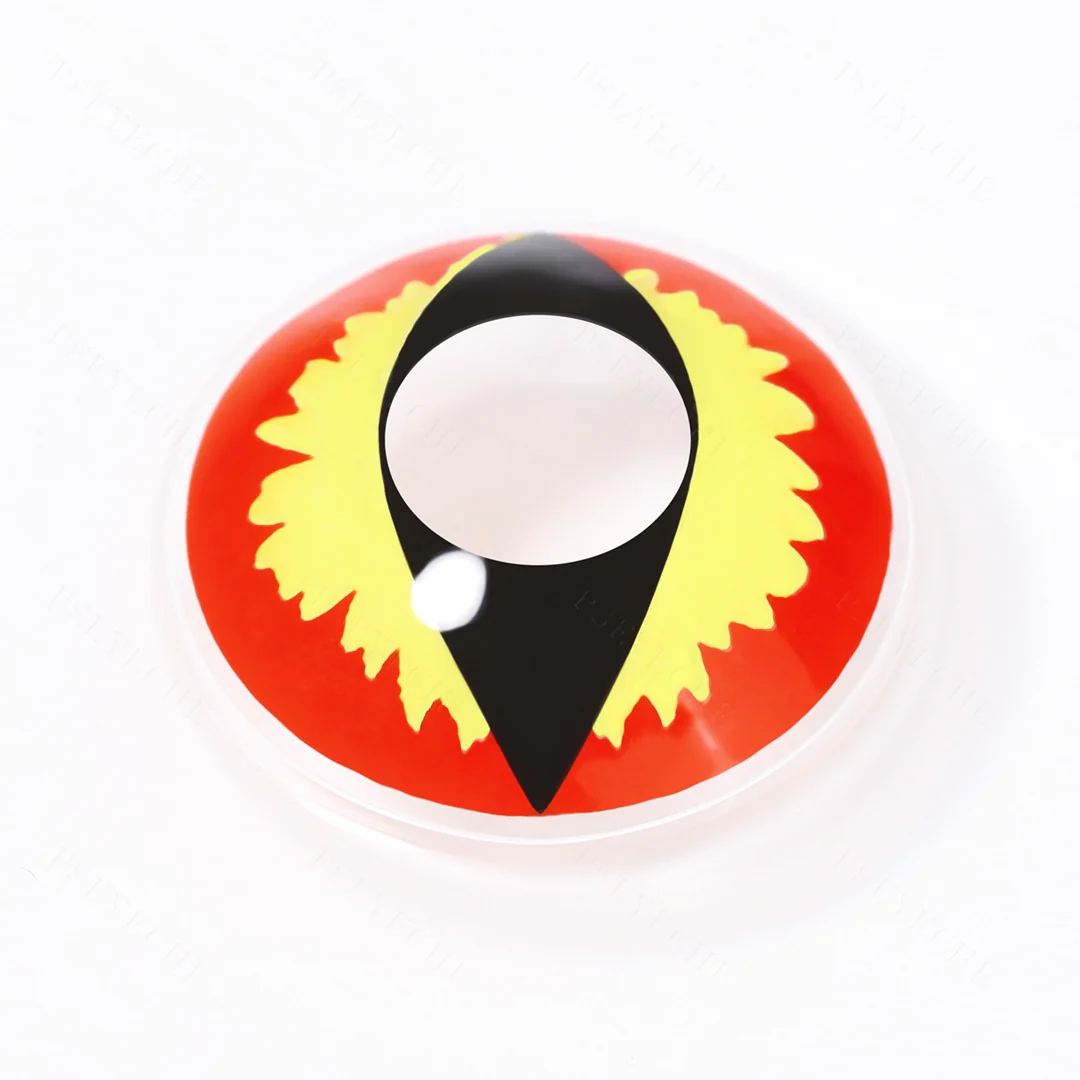 Red Lizard Halloween Contact Lenses | EyeKK - EyeKK