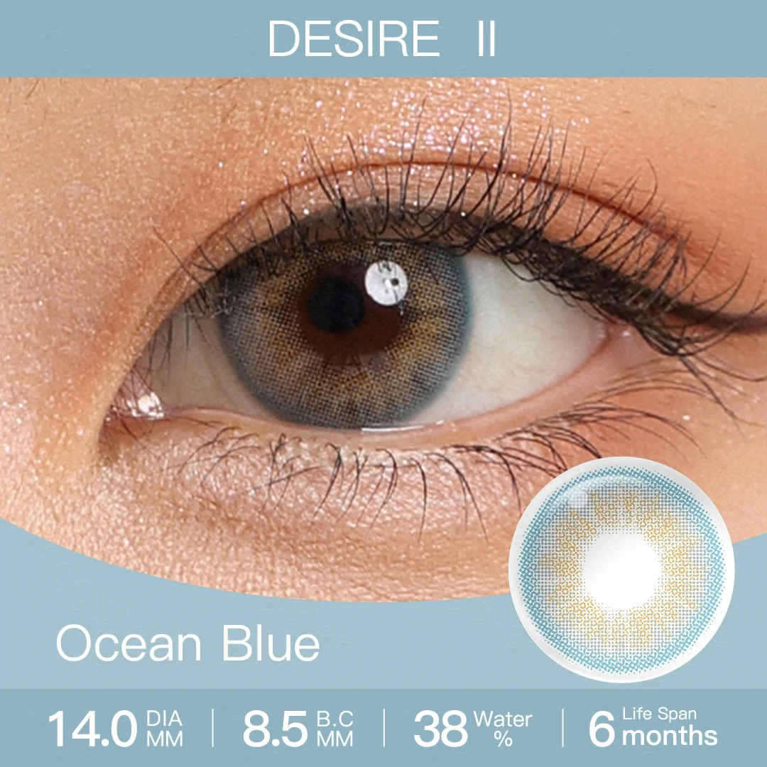 Desire Ocean Blue Colored Contact Lenses | EyeKK - EyeKK