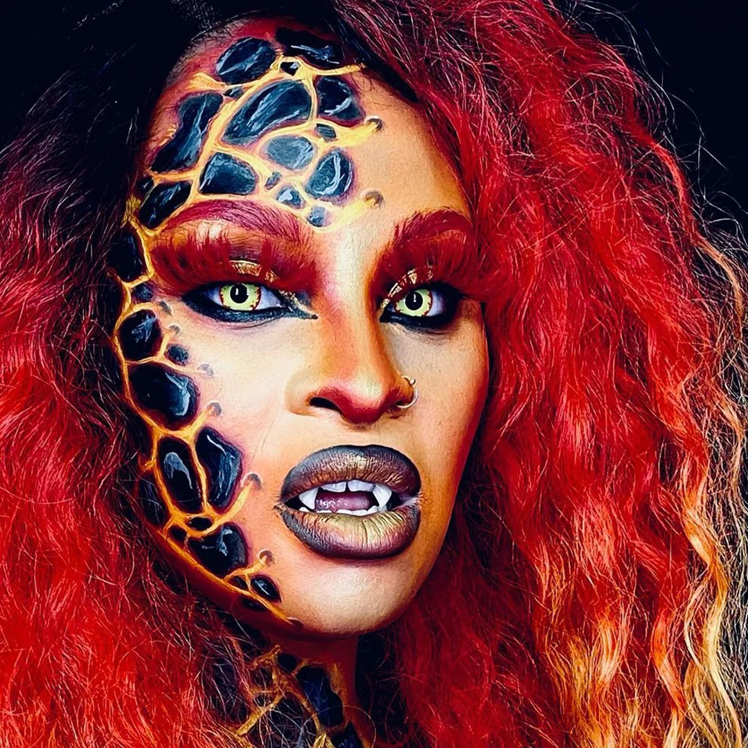 Fire Werewolf Halloween Contact Lenses | EyeKK - EyeKK