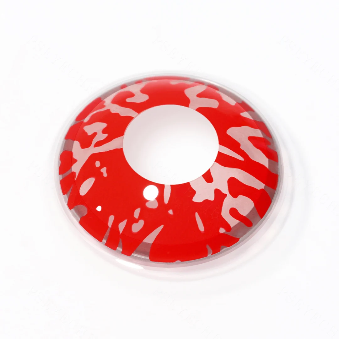 Red Blood Splat Halloween Colored Contact Lenses | EyeKK - EyeKK