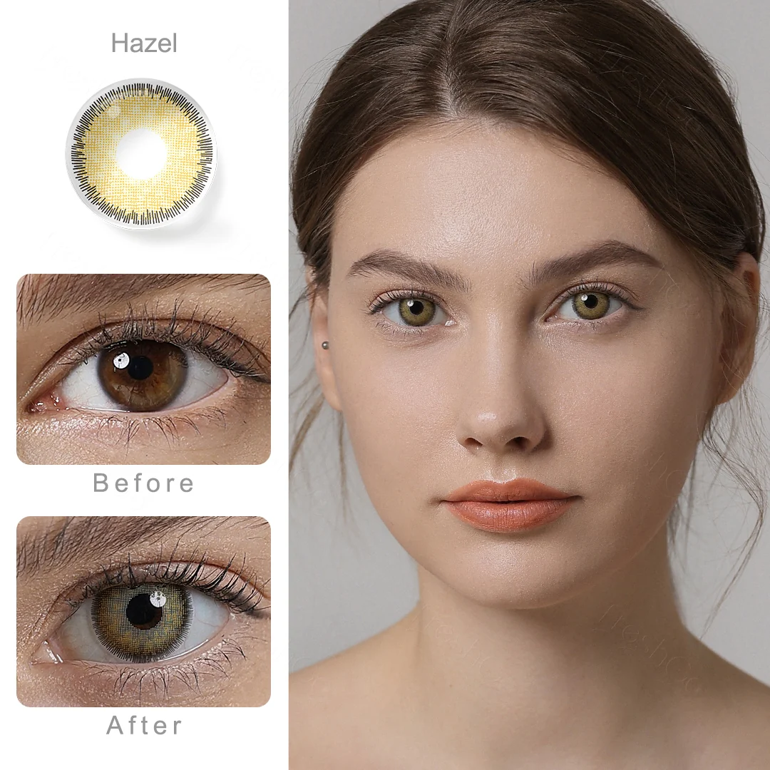 Premium Hazel Colored Contact Lenses | EyeKK - EyeKK