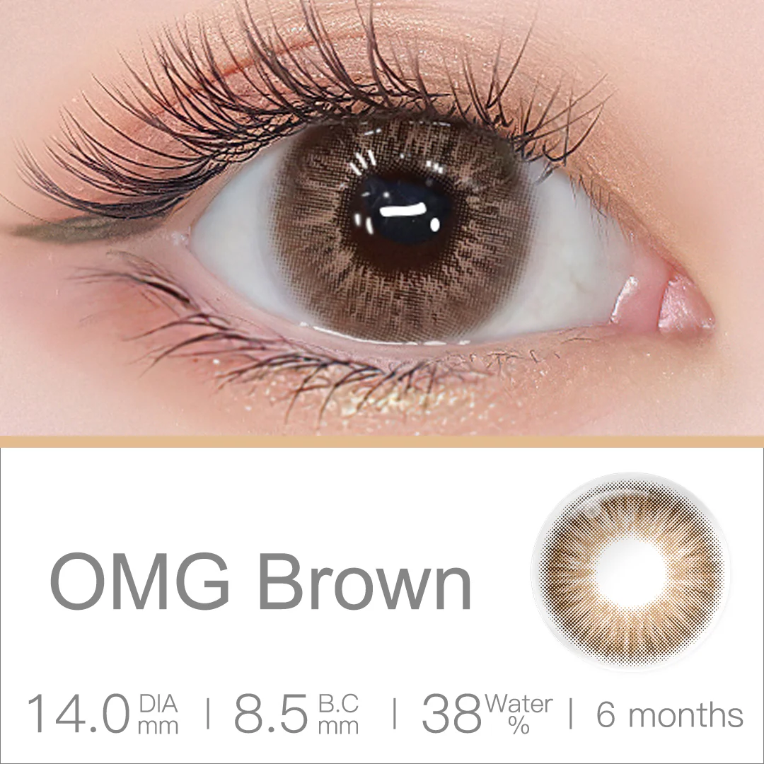 OMG Brown Colored Contact Lenses | EyeKK - EyeKK