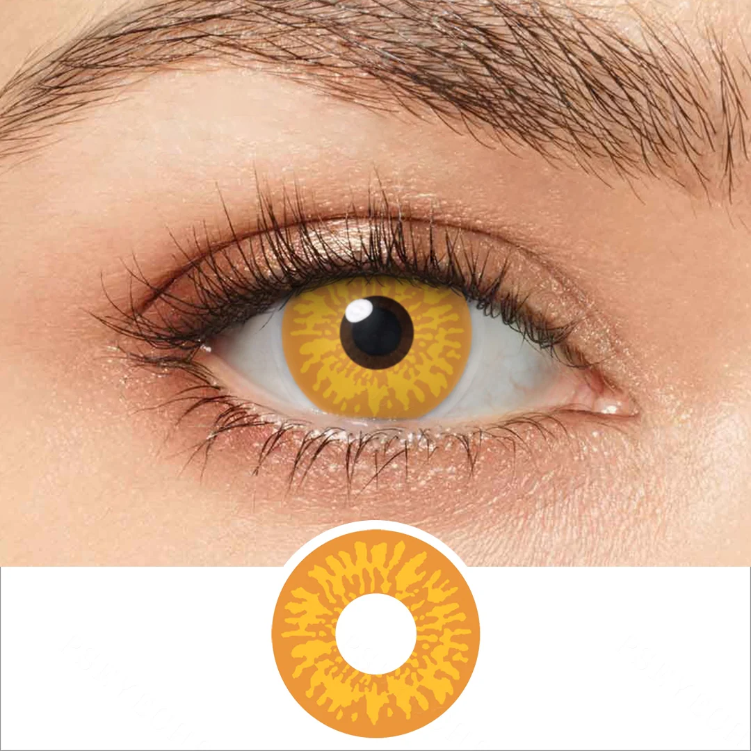 Werewolf Flame Colored Contact Lenses | EyeKK - EyeKK