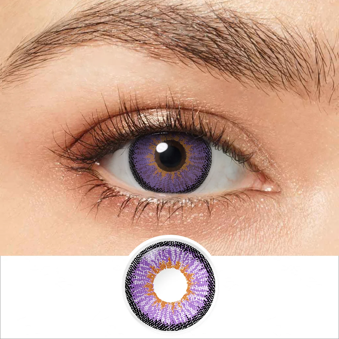 Neon Violet Colored Contact Lenses | EyeKK - EyeKK