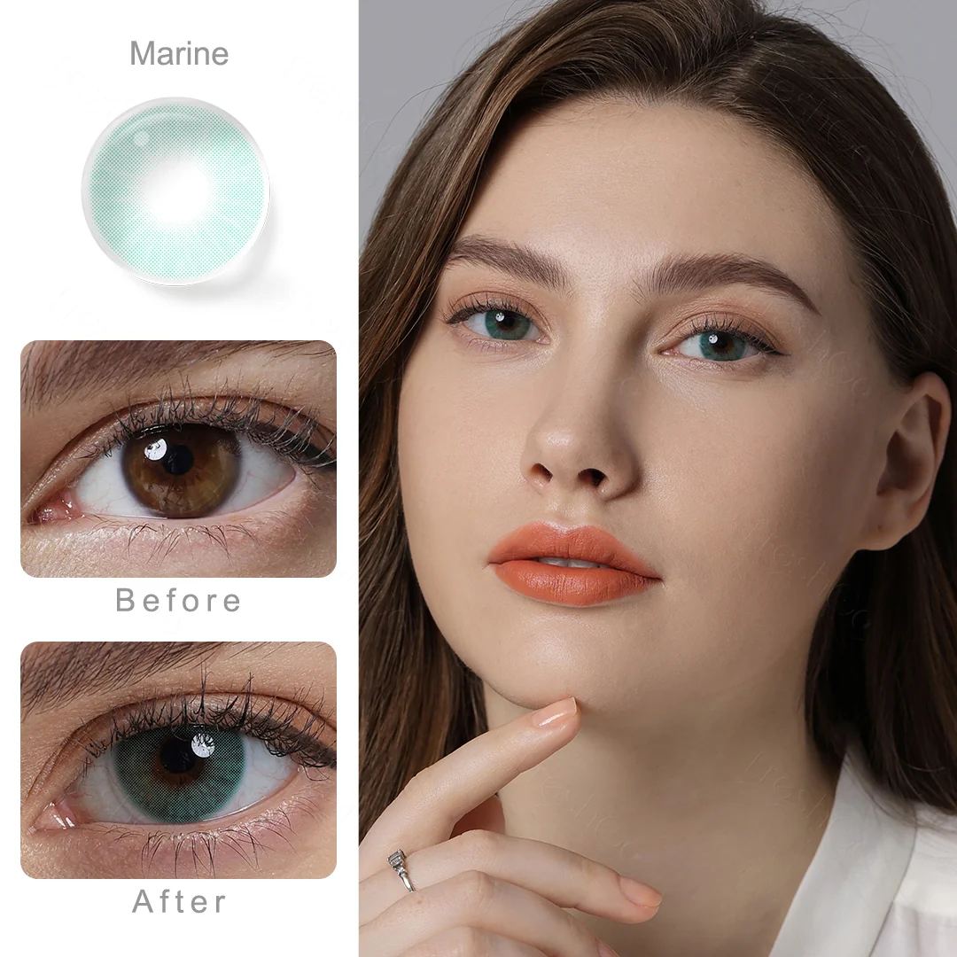 Hidrocor Marine Blue Colored Contact Lenses | EyeKK - EyeKK