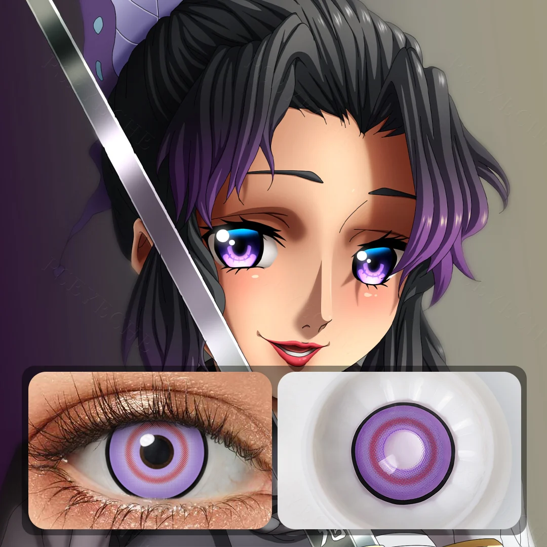 Lucy Cyberpunk Purple Colored Contact Lenses | EyeKK - EyeKK