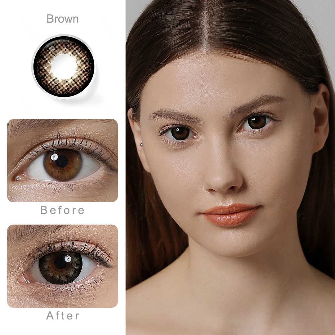 Supersize Brown Colored Contact Lenses | EyeKK - EyeKK