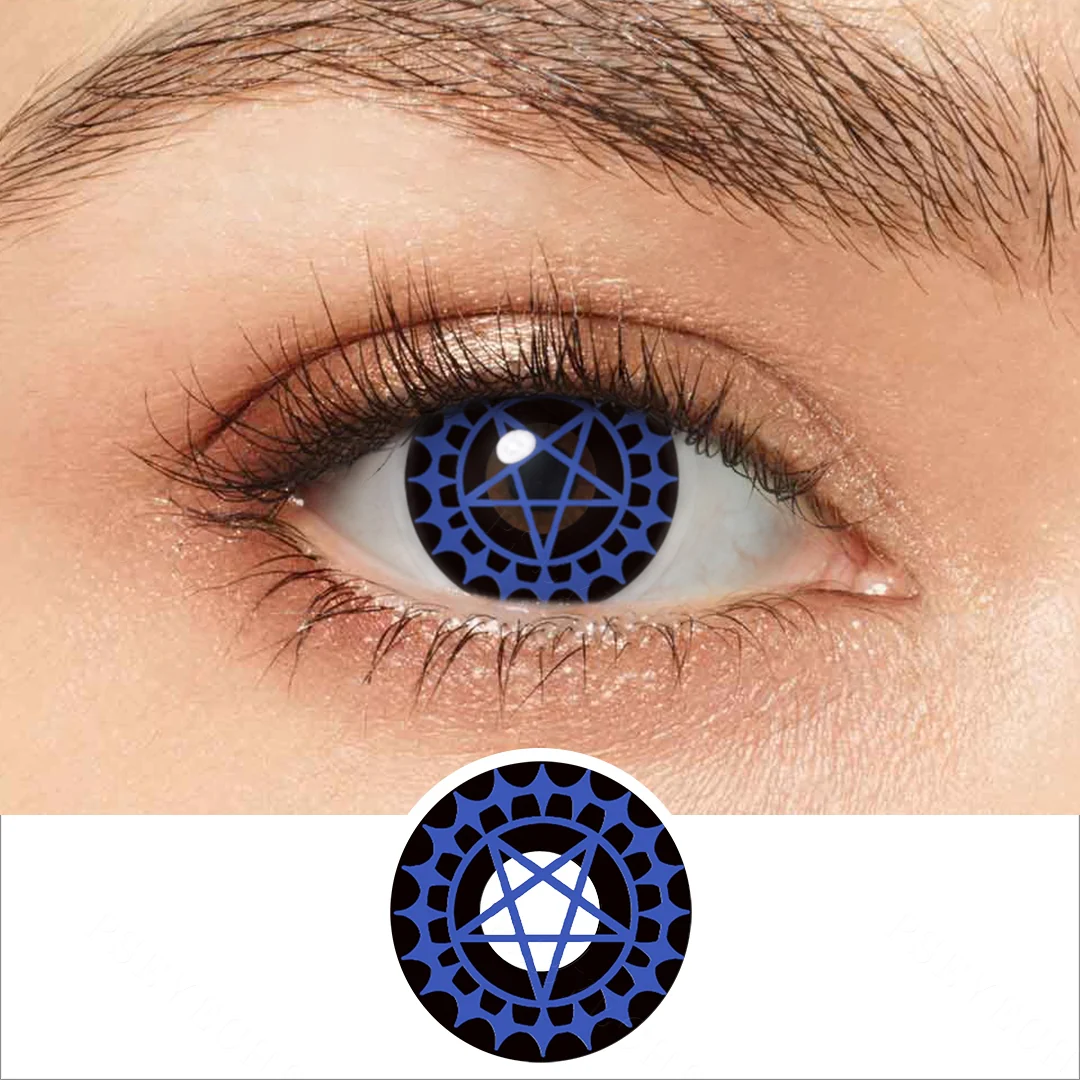 Black Butler Blue Colored Contact Lenses | EyeKK - EyeKK