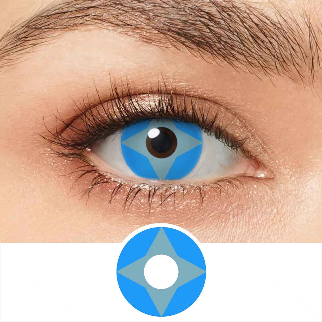 Blue Shuriken Colored Contact Lenses | EyeKK - EyeKK