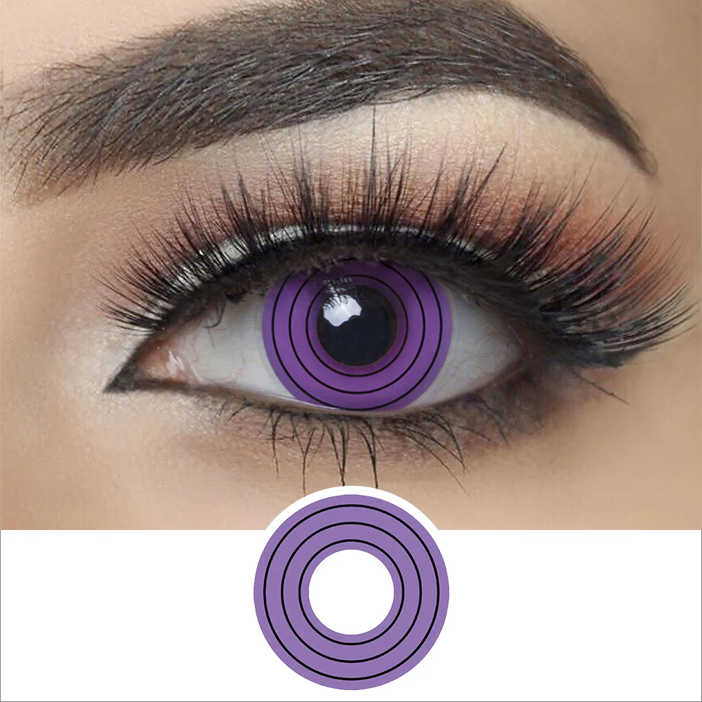 Purple Spiral Halloween Contact Lenses | EyeKK - EyeKK