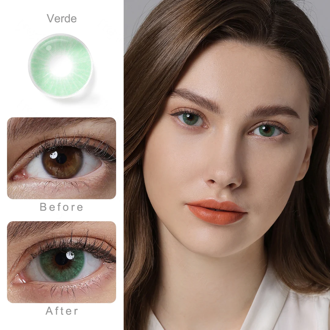 Hidrocor Verde Green Colored Contact Lenses | EyeKK - EyeKK