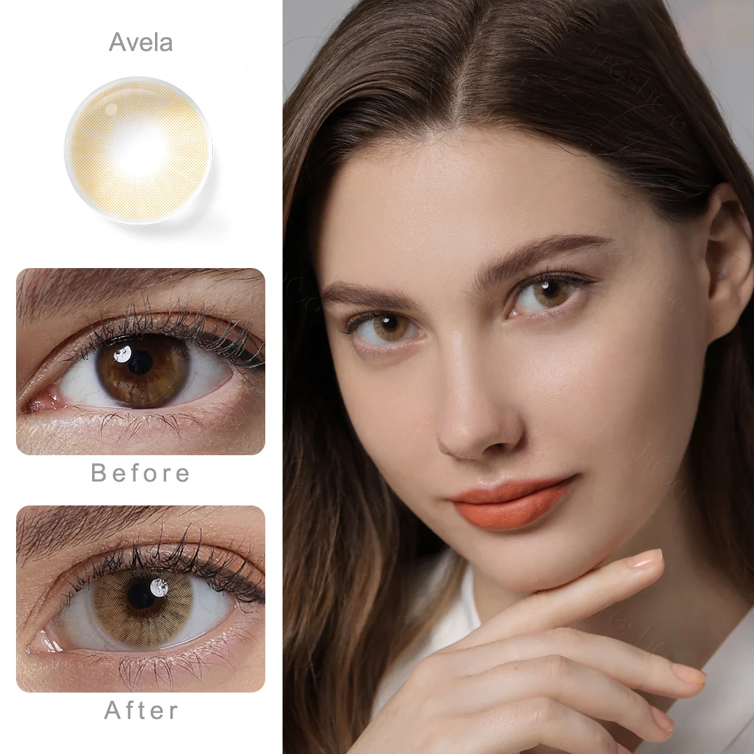 Hidrocor Avela Brown Colored Contact Lenses | EyeKK - EyeKK