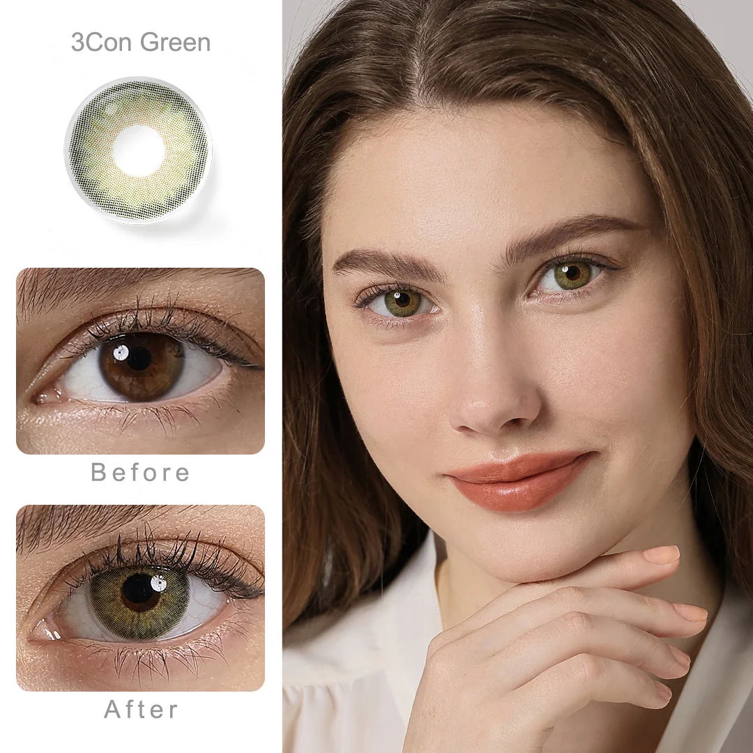 Symphony 3Con Green Colored Contact Lenses | EyeKK - EyeKK