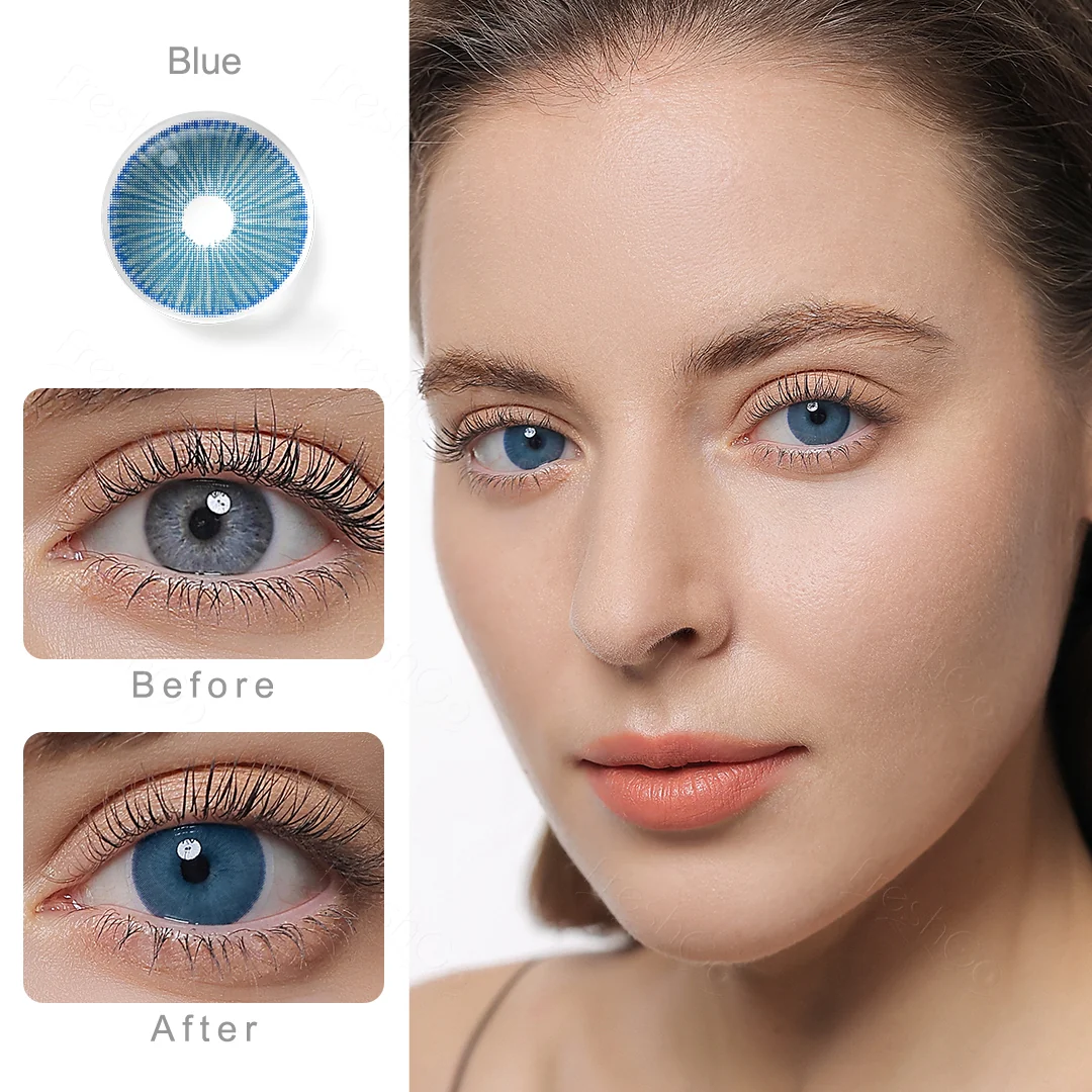 Fiesta Blue Contact Lenses | EyeKK - EyeKK