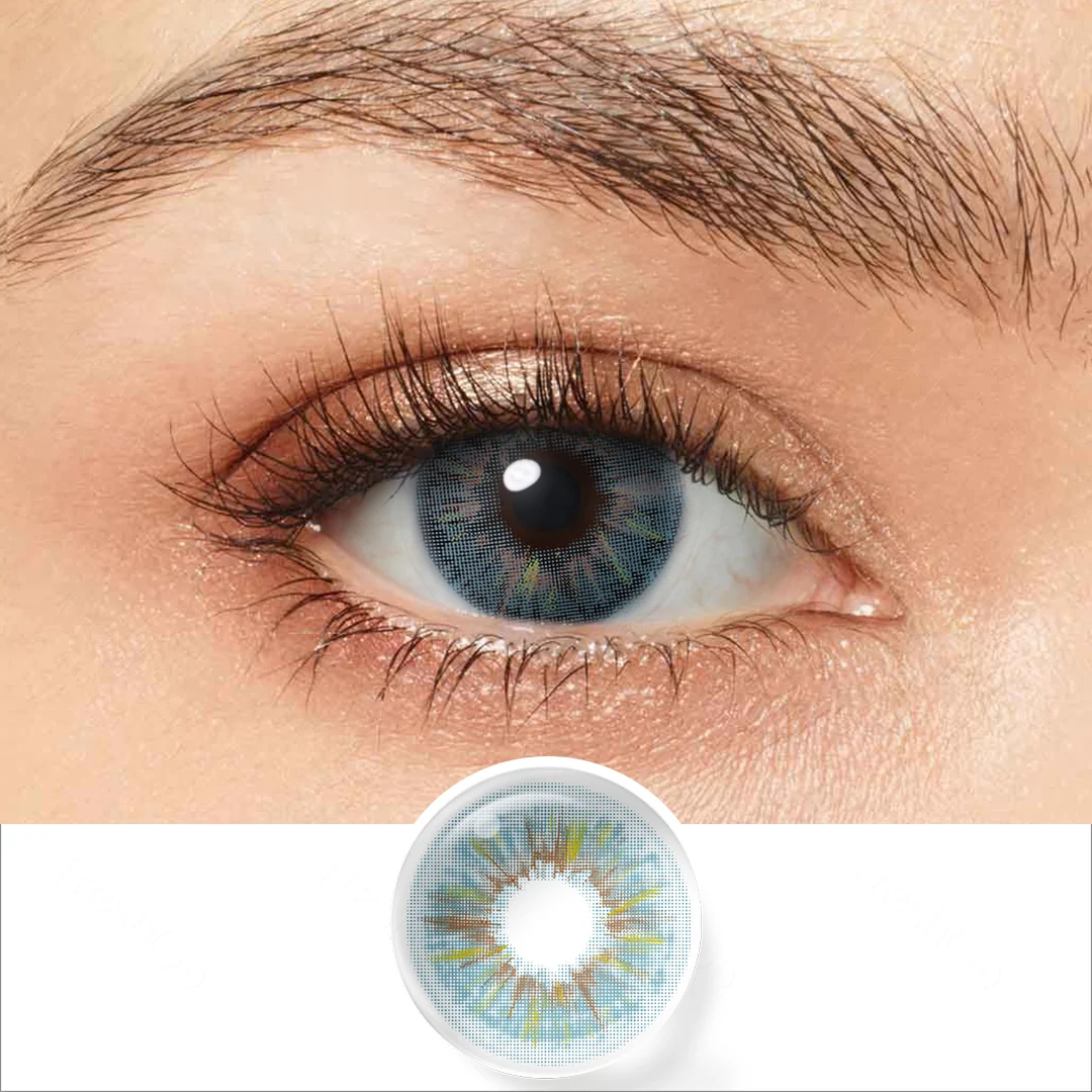 Allure Blue Colored Contact Lenses | EyeKK - EyeKK