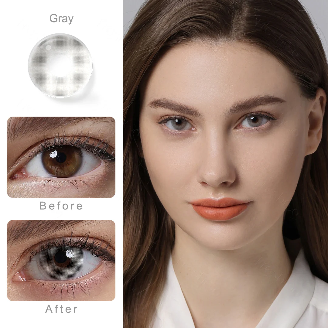 Hidrocor II Smoky Gray Colored Contact Lenses | EyeKK - EyeKK