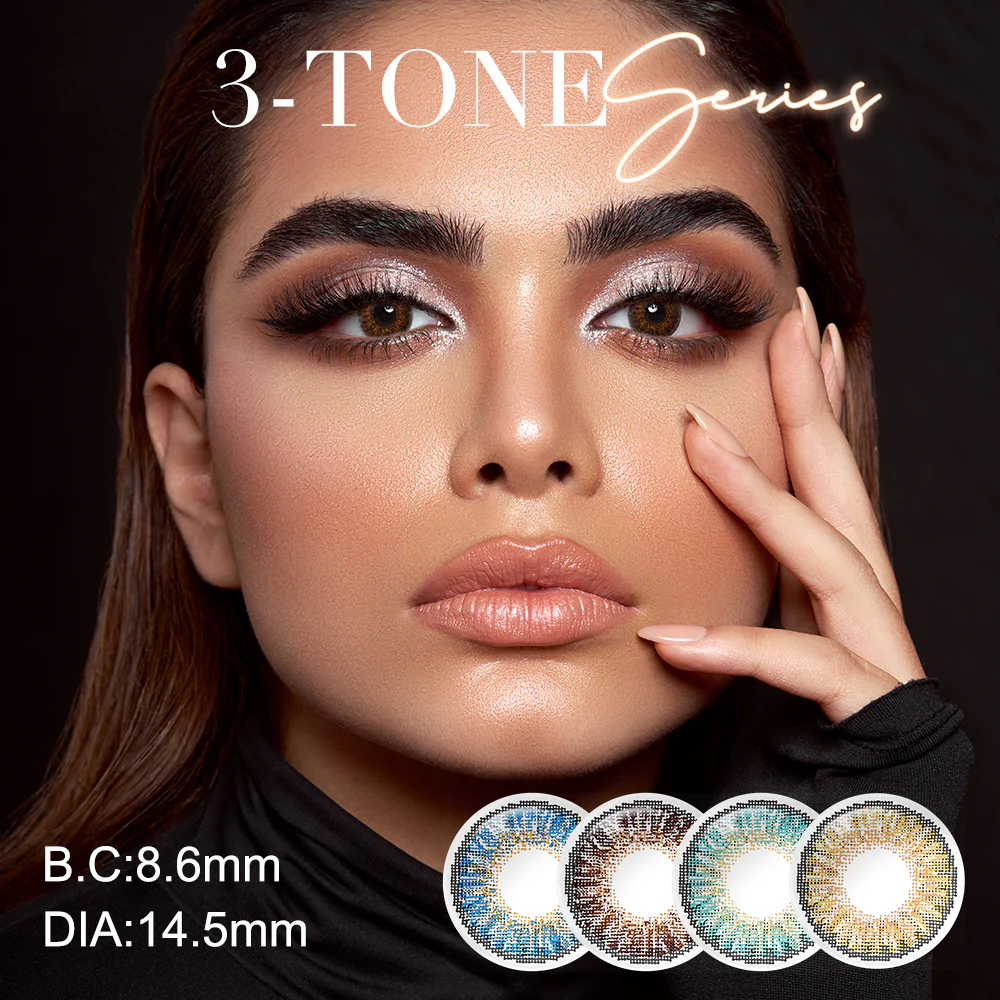 3 Tone Colored Contact Lenses – 12 Colors Available | EyeKK - EyeKK