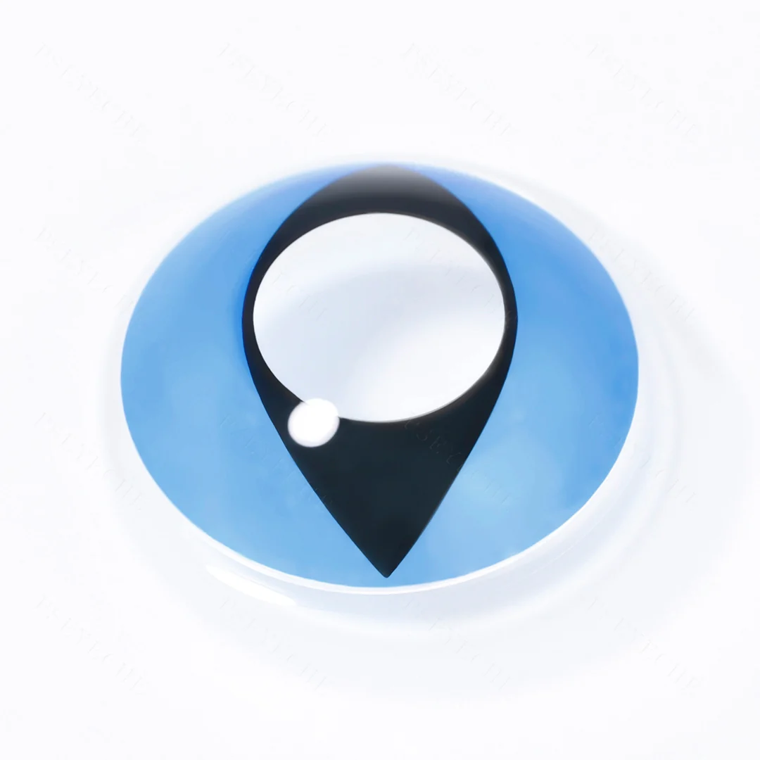 Blue Cat Eye Halloween Contact Lenses | EyeKK - EyeKK