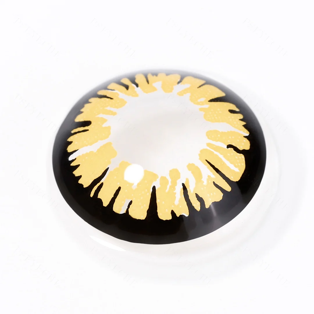 Glamor Yellow Halloween Contact Lenses | EyeKK - EyeKK