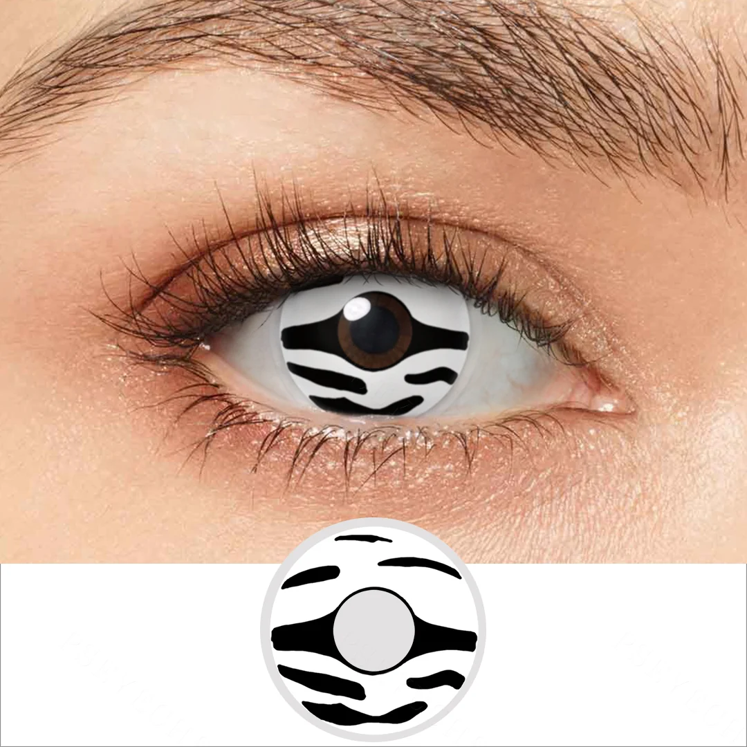 Zebra Print Colored Contact Lenses | EyeKK - EyeKK