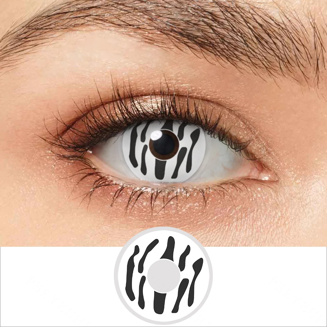 Zebra Colored Contact Lenses | EyeKK - EyeKK