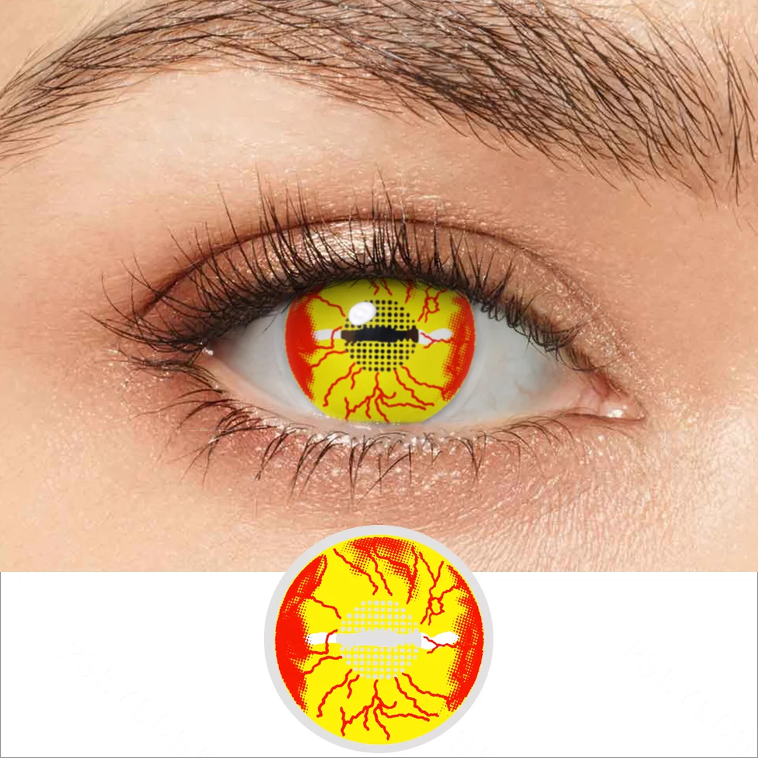 Dragon Eye Yellow Colored Contact Lenses | EyeKK - EyeKK