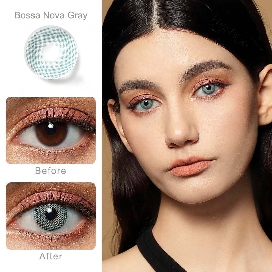 Bossa Nova Gray Colored Contact Lenses | EyeKK - EyeKK