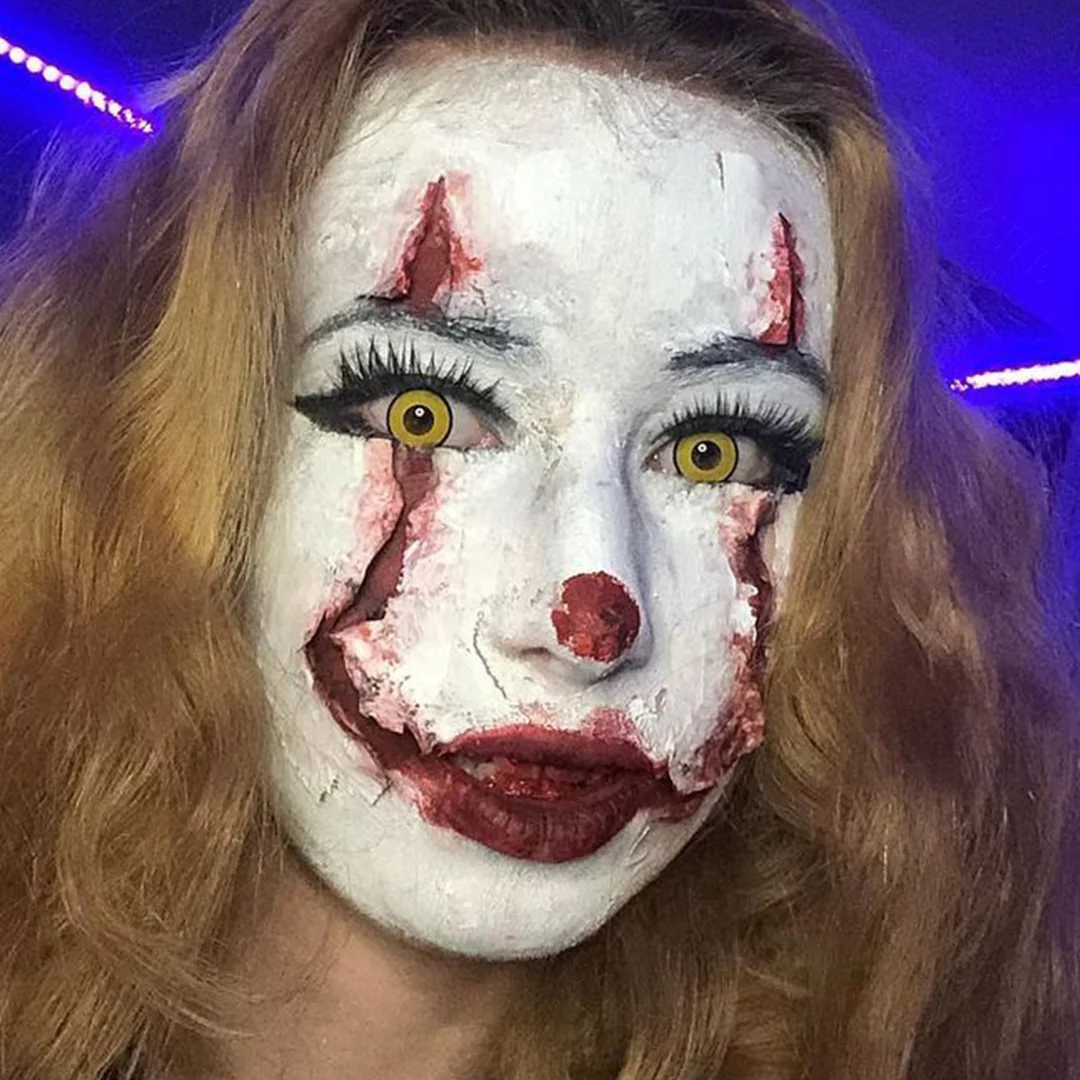 Yellow Manson Halloween Contact Lenses | EyeKK - EyeKK