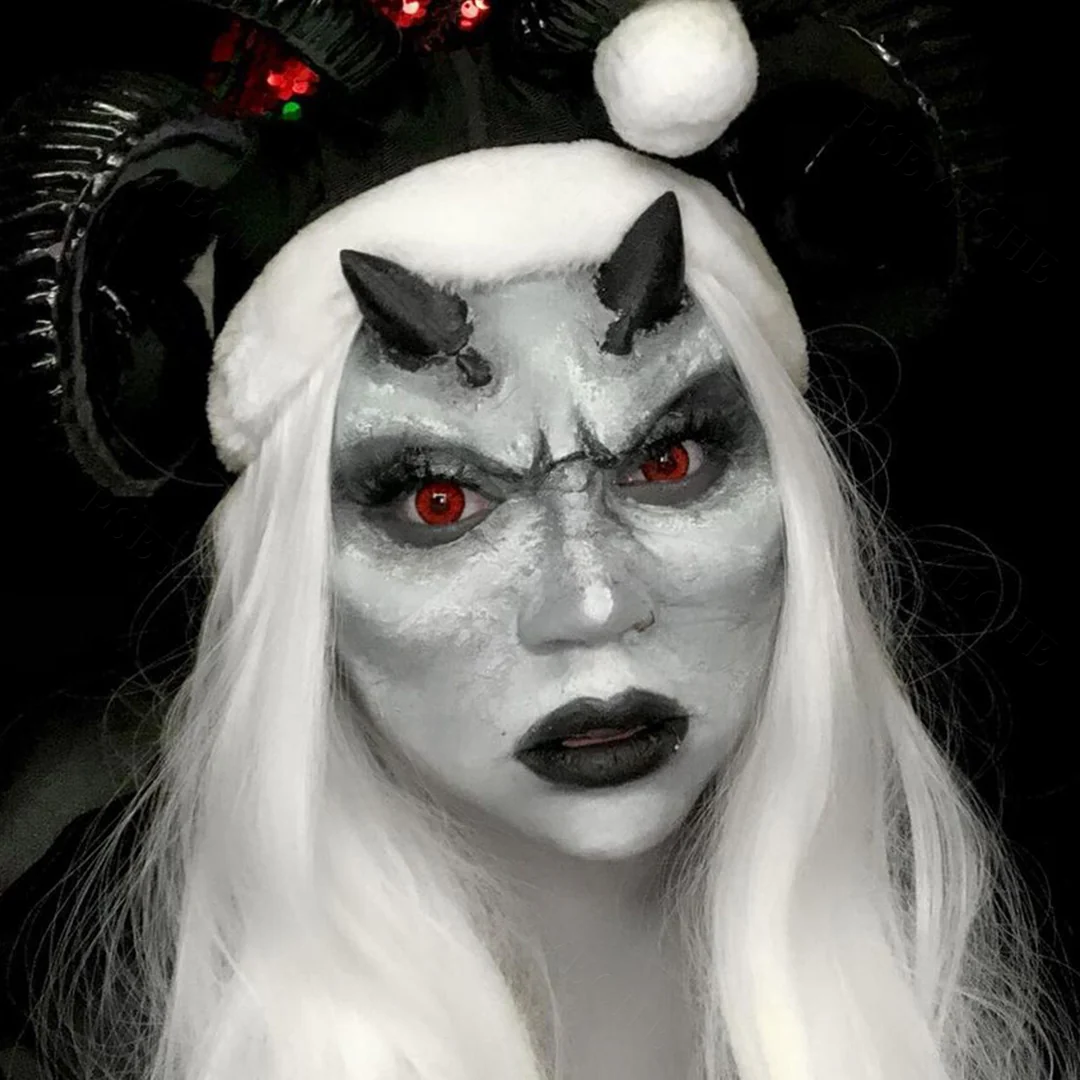 Red Crack Halloween Contact Lenses | EyeKK - EyeKK