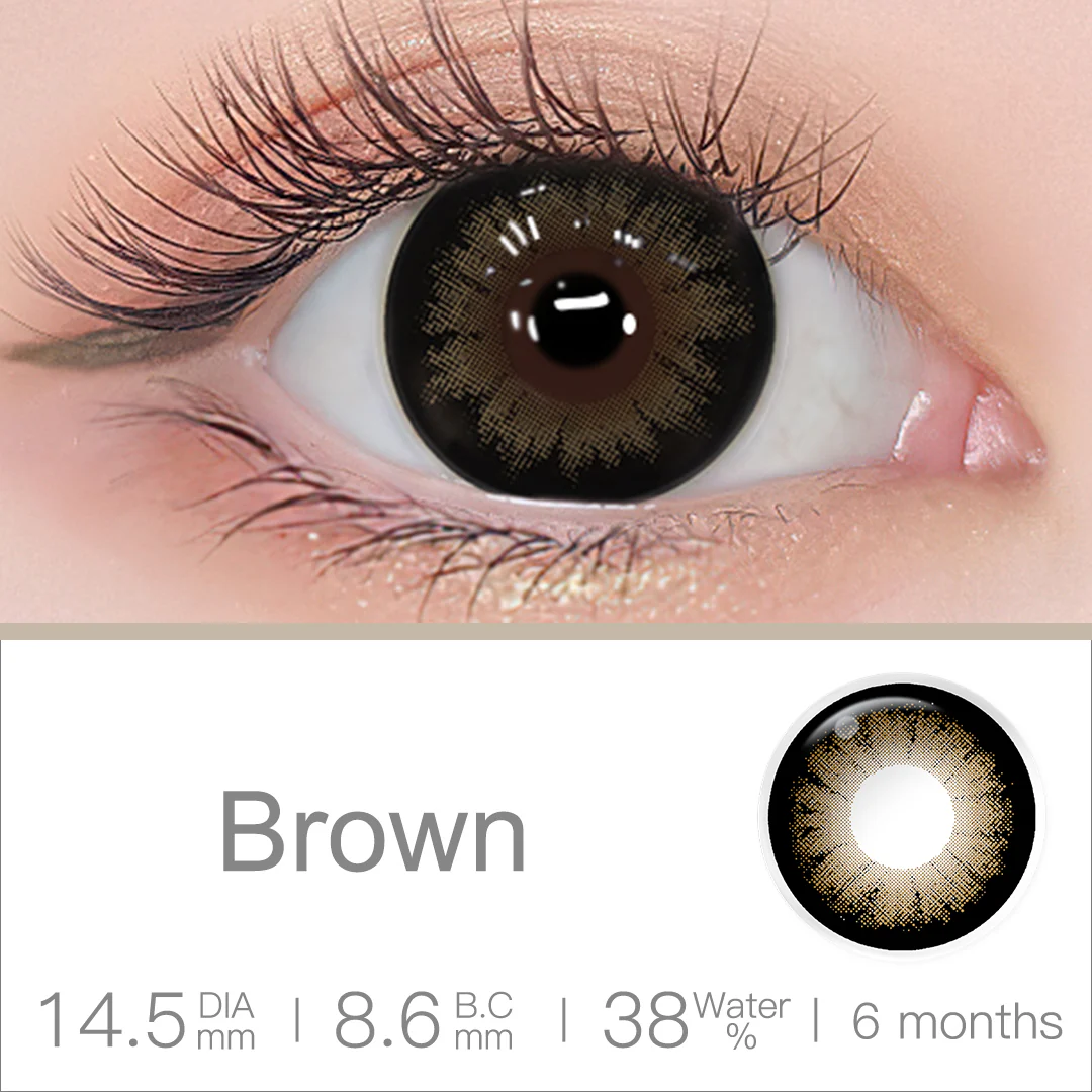 Supersize Brown Colored Contact Lenses | EyeKK - EyeKK