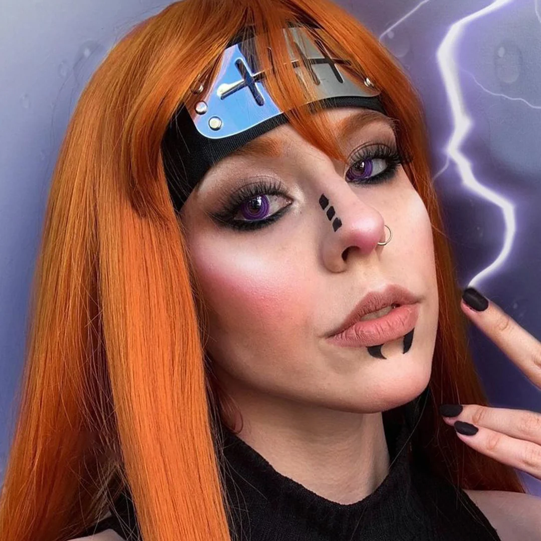 Purple Spiral Halloween Contact Lenses | EyeKK - EyeKK