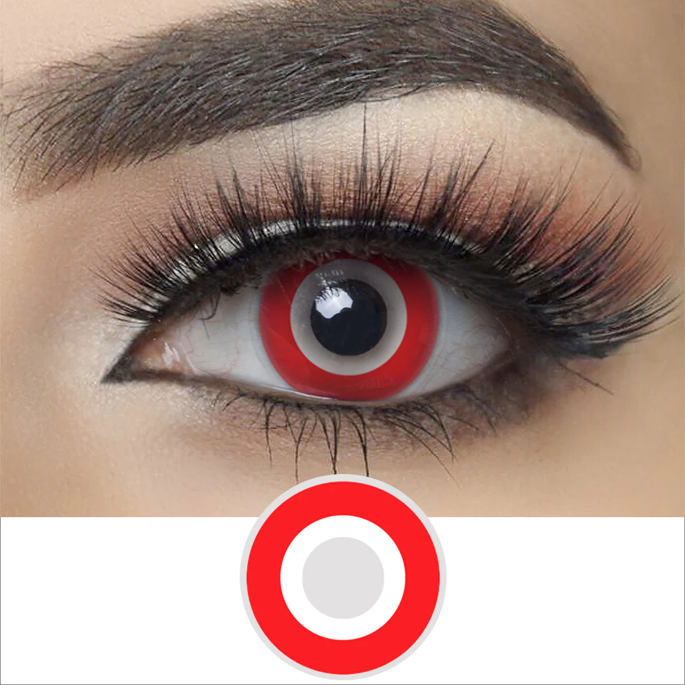 Red Ring Halloween Contact Lenses | EyeKK - EyeKK