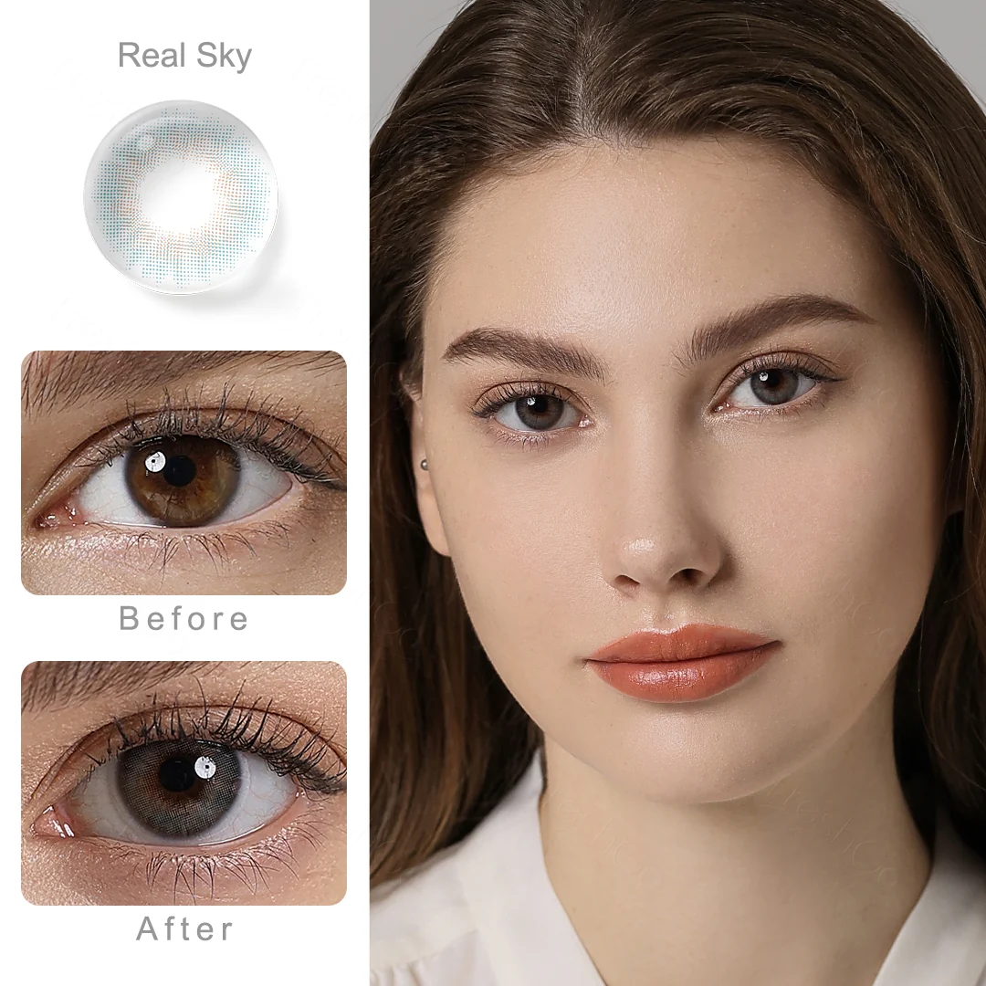 Spanish Real Sky Colored Contact Lenses | EyeKK - EyeKK