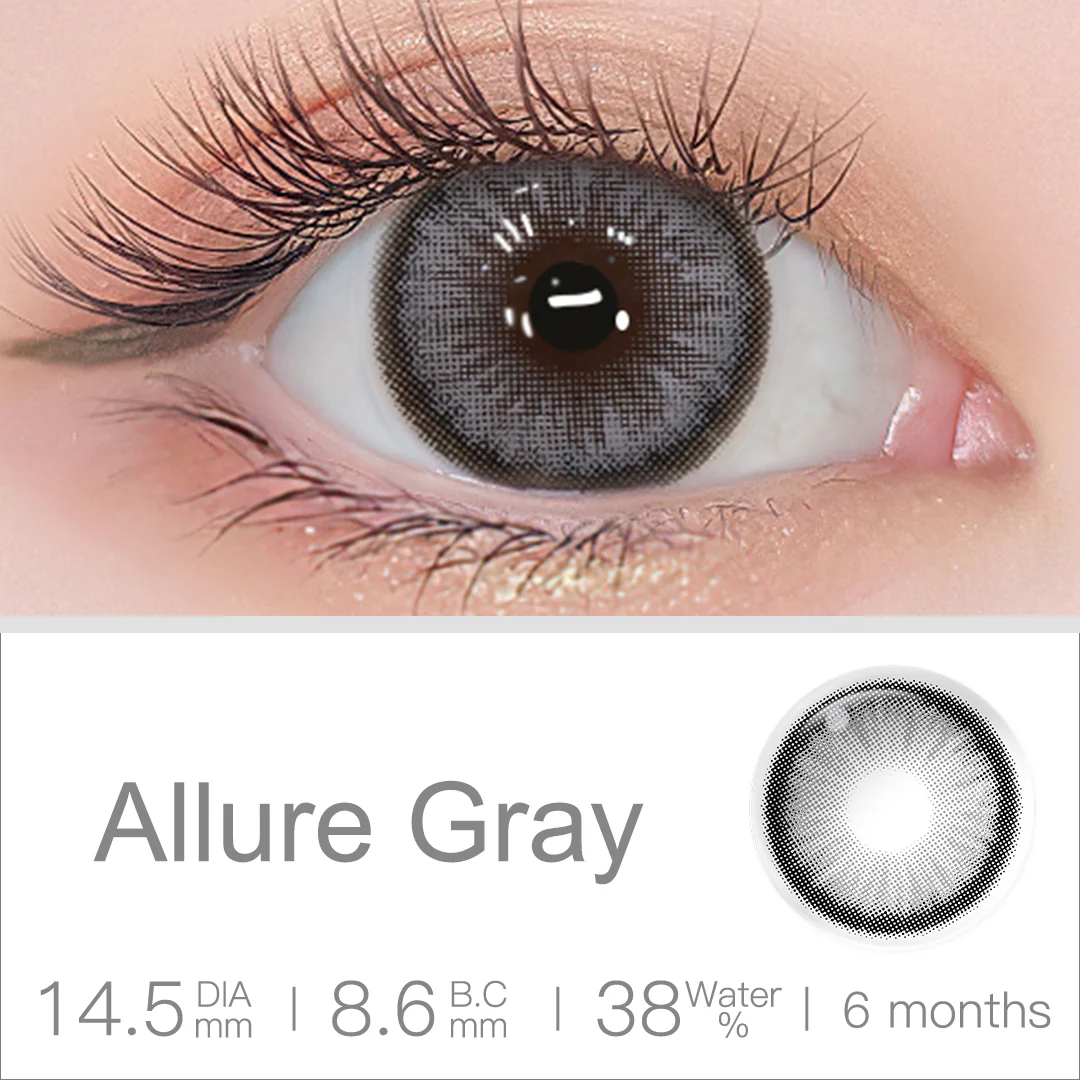 Diamond N Allure Gray Colored Contact Lenses | EyeKK - EyeKK