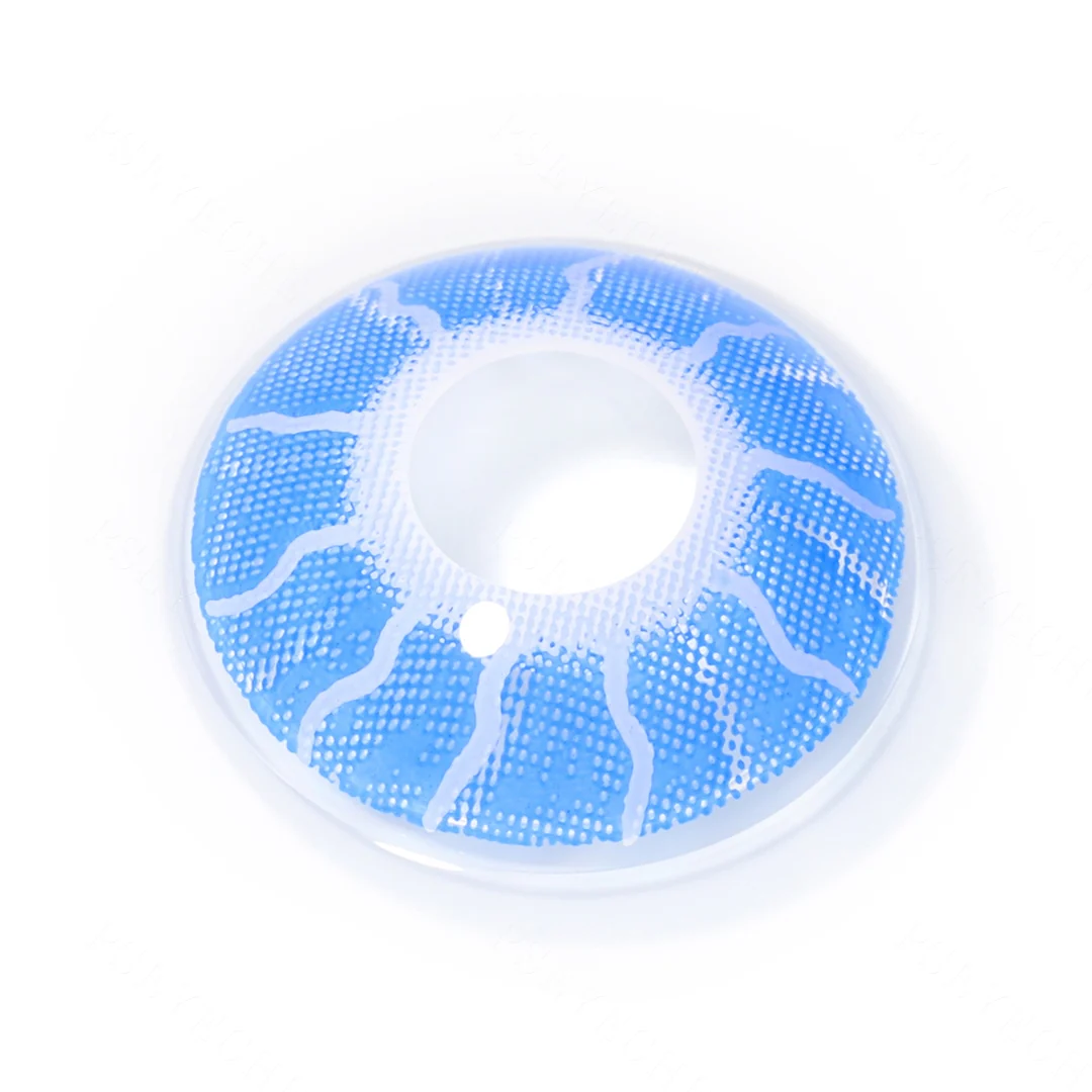 Blue Lightning Colored Contact Lenses | EyeKK - EyeKK