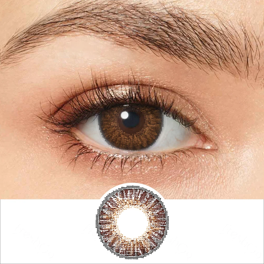 3 Tone Brown Colored Contact Lenses | EyeKK - EyeKK