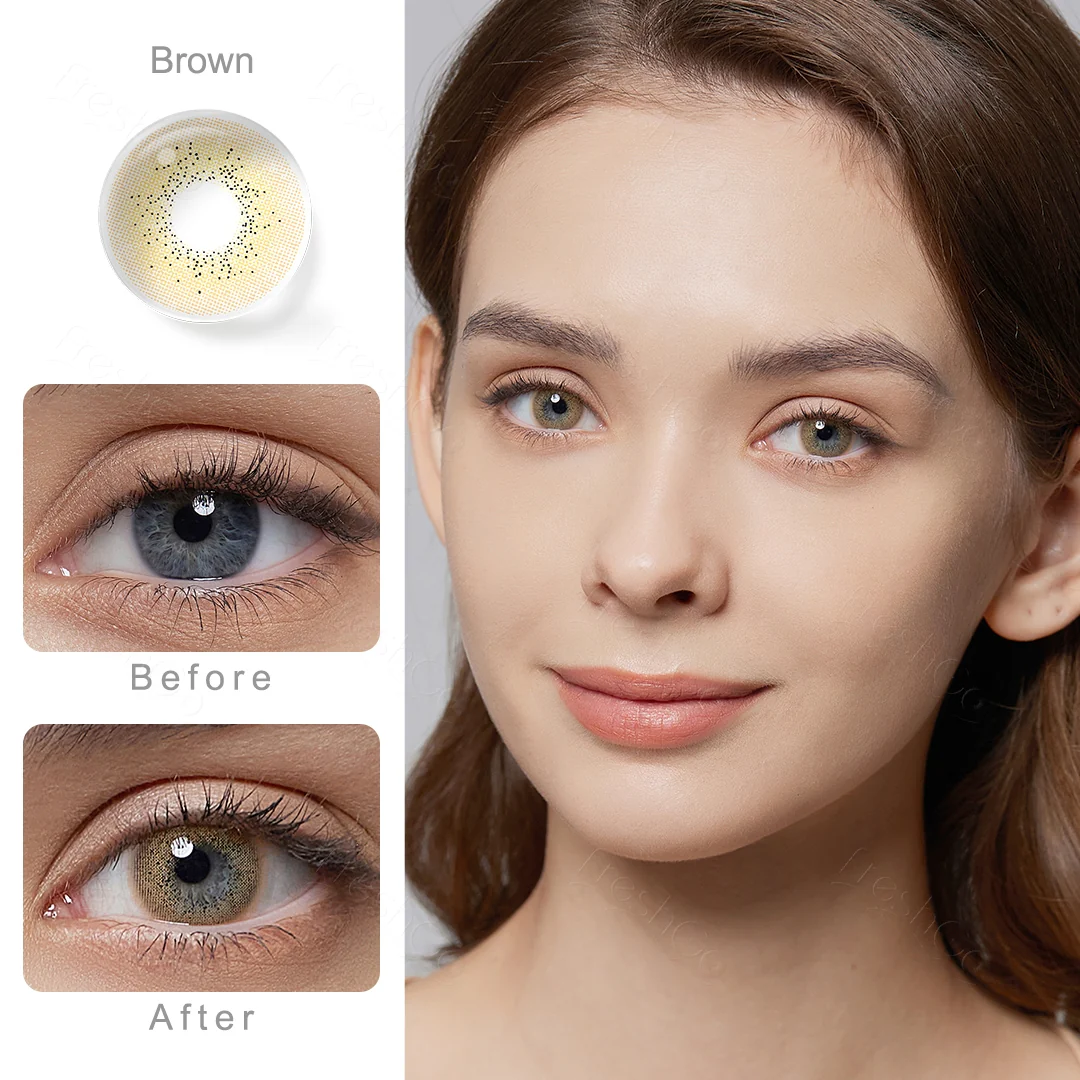 Ocean Brown Colored Contact Lenses | EyeKK - EyeKK