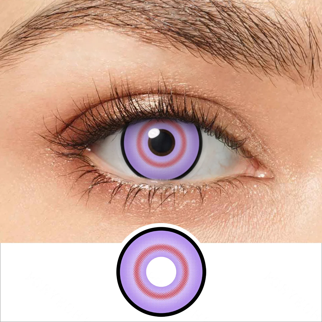 Lucy Cyberpunk Purple Colored Contact Lenses | EyeKK - EyeKK