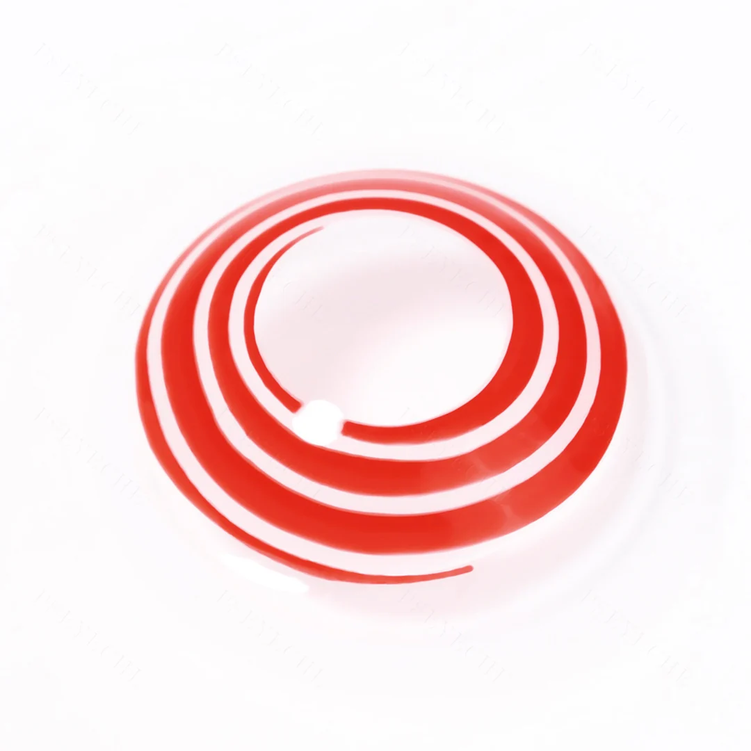 Red Spiral Halloween Contact Lenses | EyeKK - EyeKK