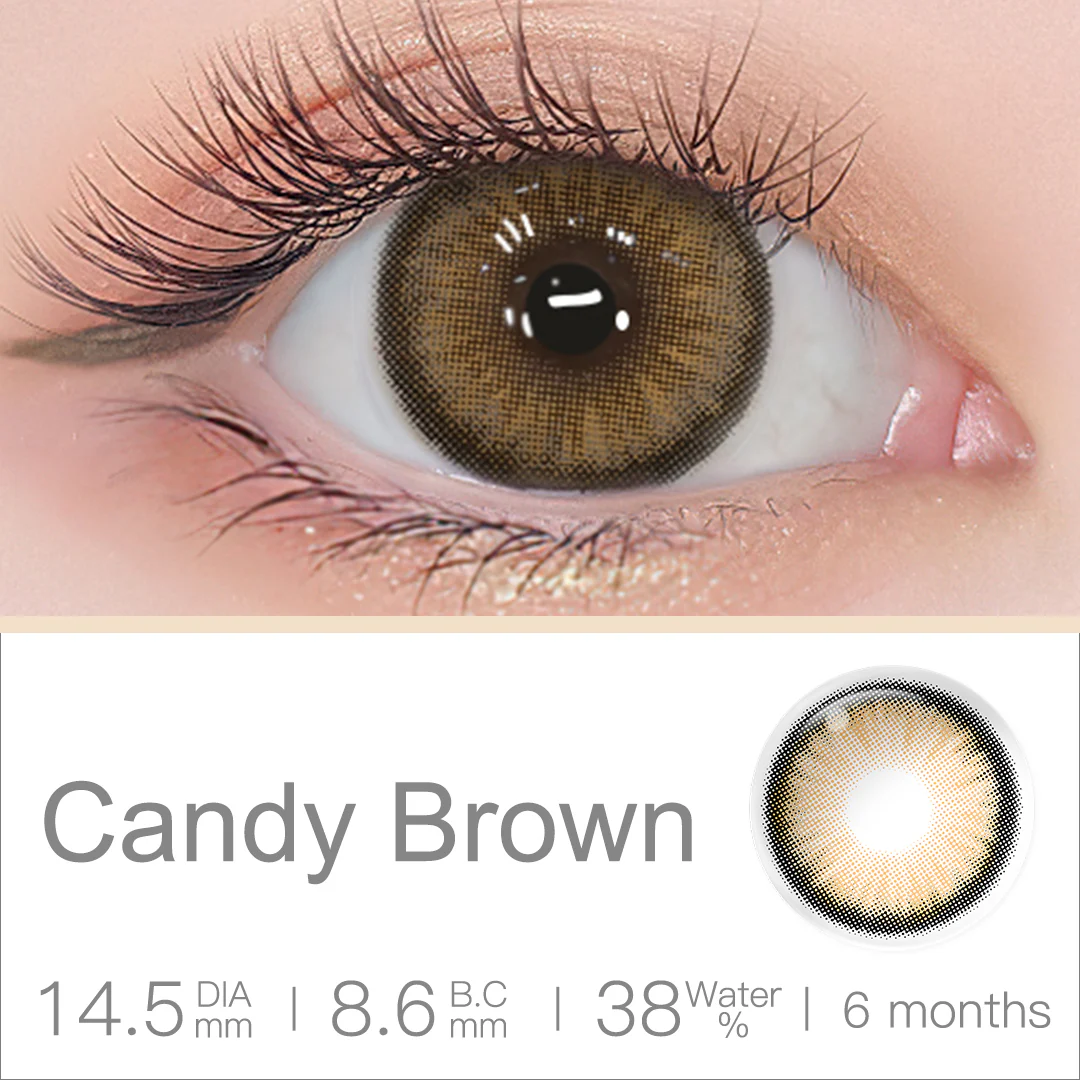 Diamond Candy Brown Colored Contact Lenses | EyeKK - EyeKK