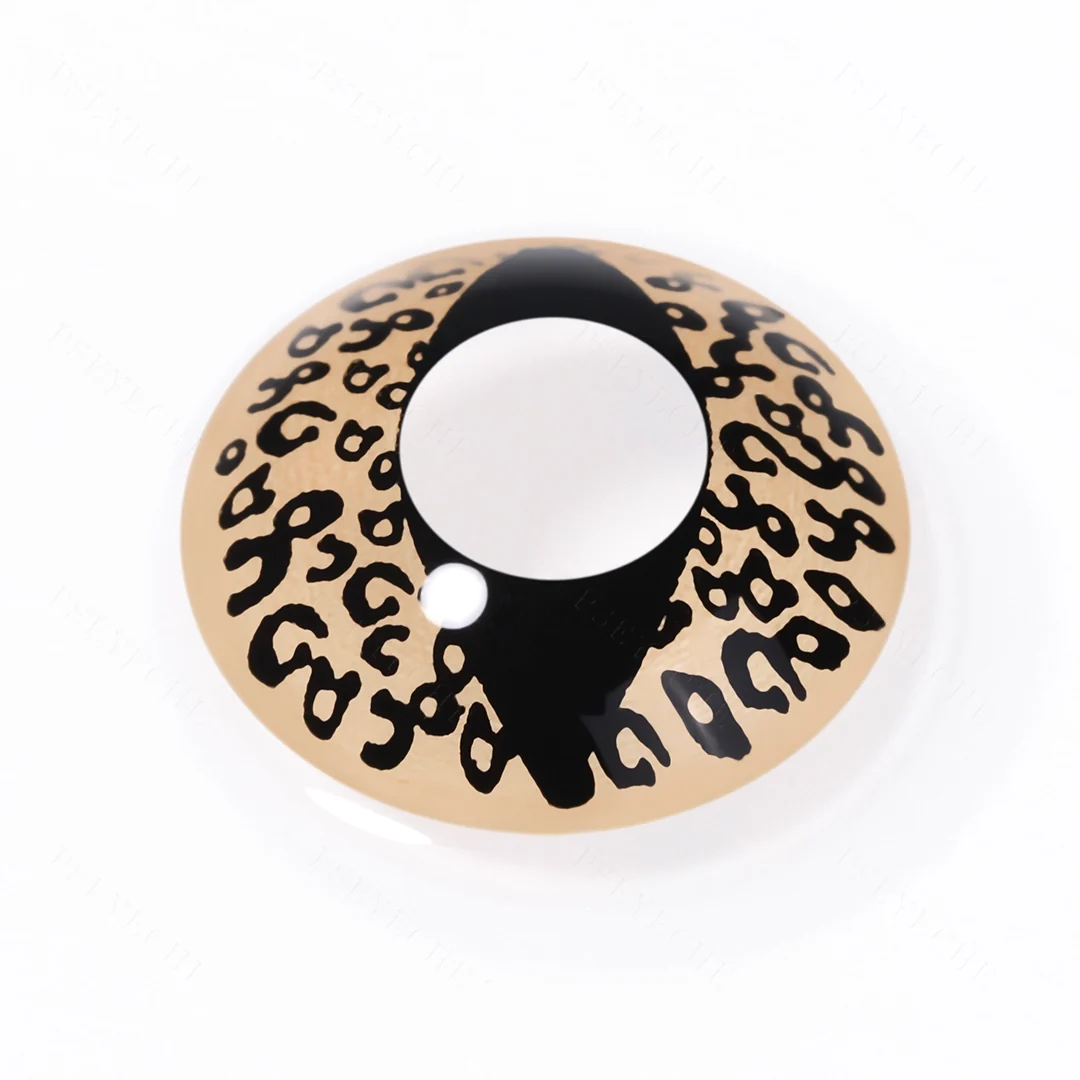 Brown Cheetah Cat Eye Halloween Contact Lenses | EyeKK - EyeKK