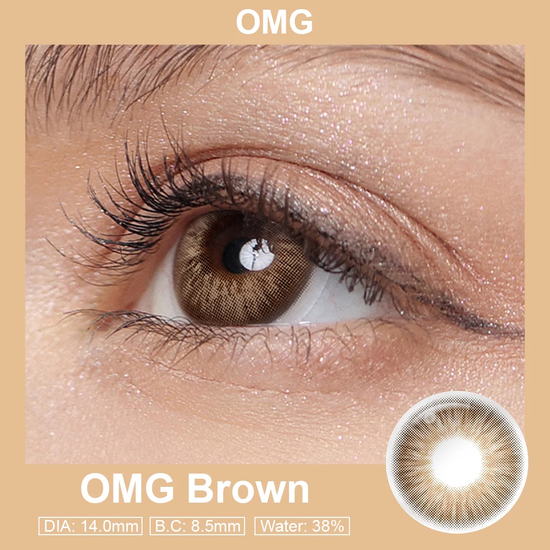 OMG Brown Colored Contact Lenses | EyeKK - EyeKK