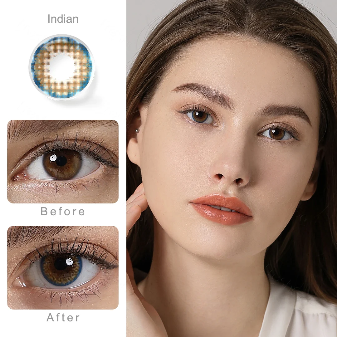 Pro Indian Brown Colored Contact Lenses | EyeKK - EyeKK