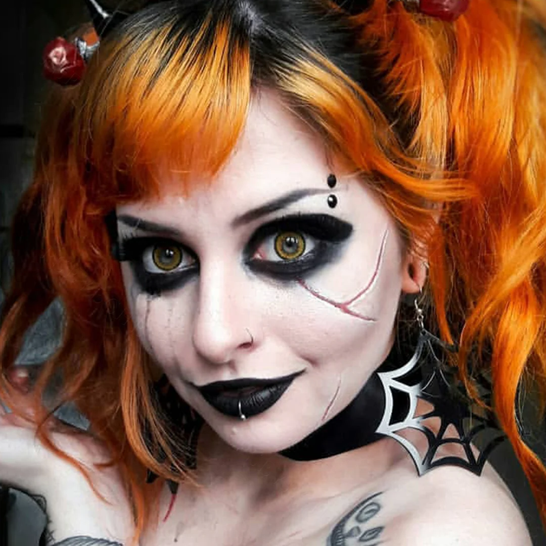 Envy Yellow Halloween Contact Lenses | EyeKK - EyeKK