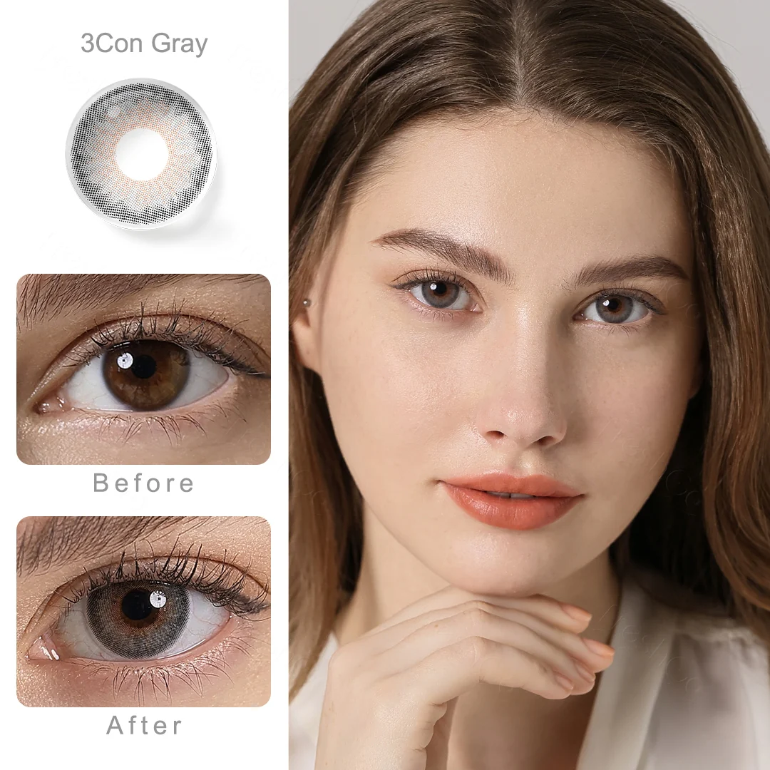 Symphony 3Con Gray Colored Contact Lenses | EyeKK - EyeKK