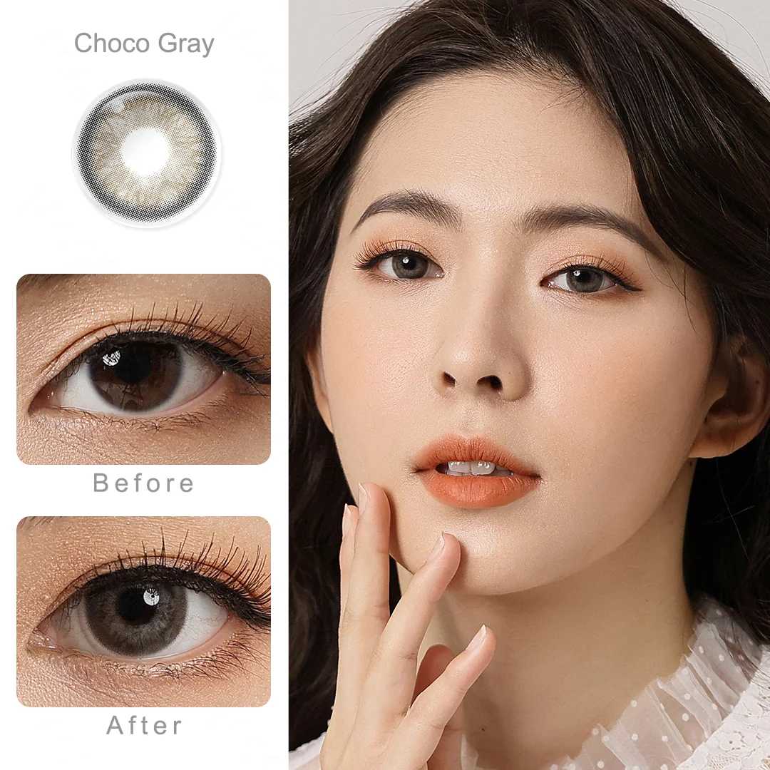 Iris Choco Gray Colored Contact Lenses | EyeKK - EyeKK